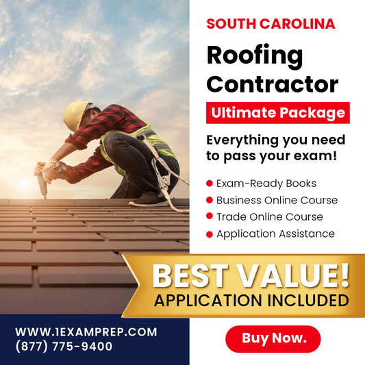South Carolina Roofing Contractor Ultimate Exam Prep Rental Package