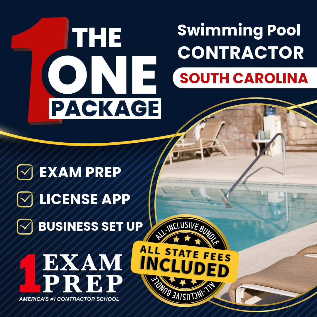 The 1 Package: All-Inclusive South Carolina Swimming Pool Contractor Exam, Licensing & Business Setup Solution
