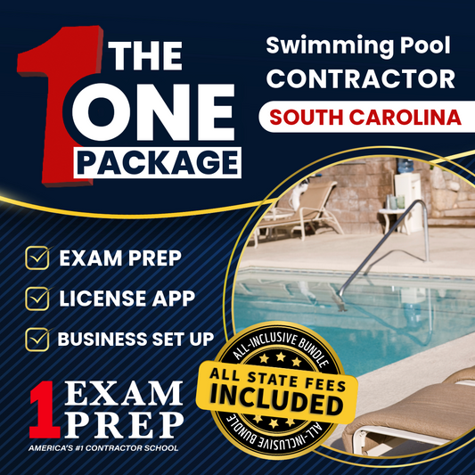 The 1 Package: All-Inclusive South Carolina Swimming Pool Contractor Exam, Licensing & Business Setup Solution