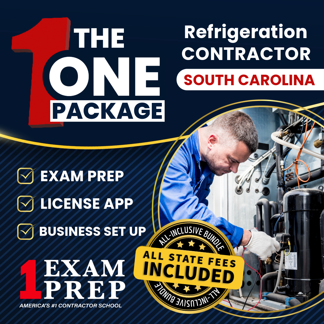 The 1 Package: All-Inclusive South Carolina Refrigeration Contractor Exam, Licensing & Business Setup Solution