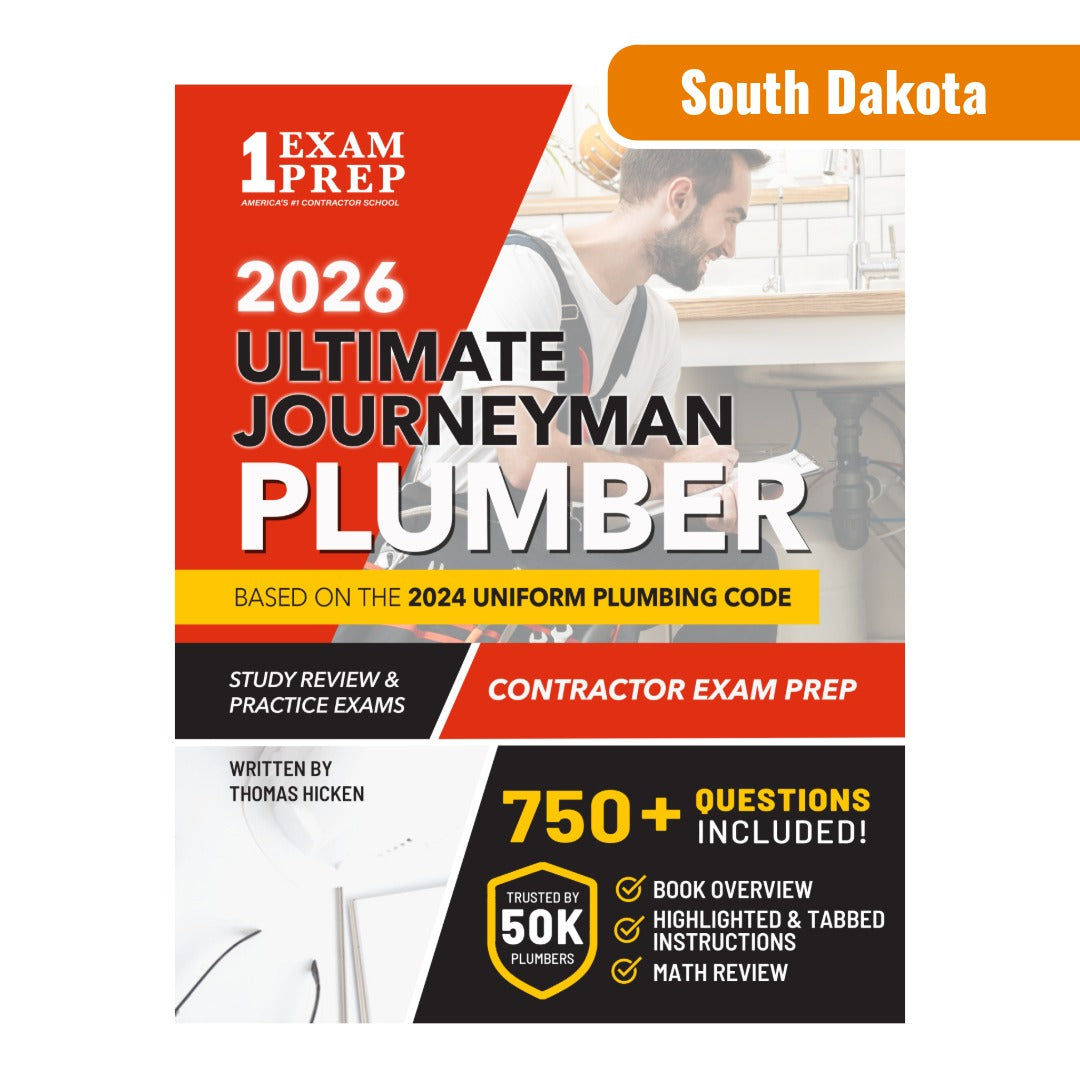2026 South Dakota Journeyman Plumber Exam Prep Study Guide (Based on 2024 UPC)
