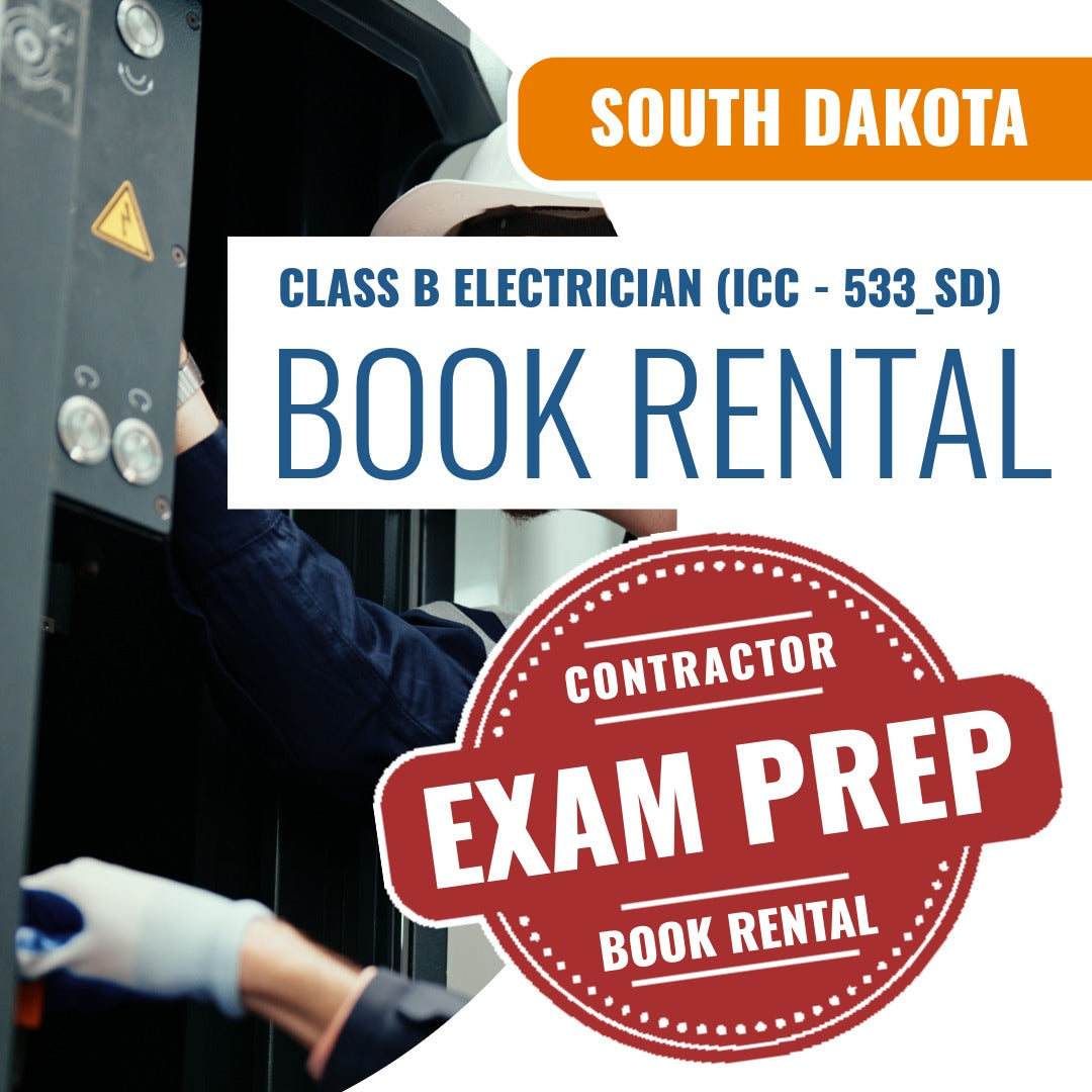 South Dakota Class B Electrician (ICC - 533_SD) - Books & Courses Rental Package