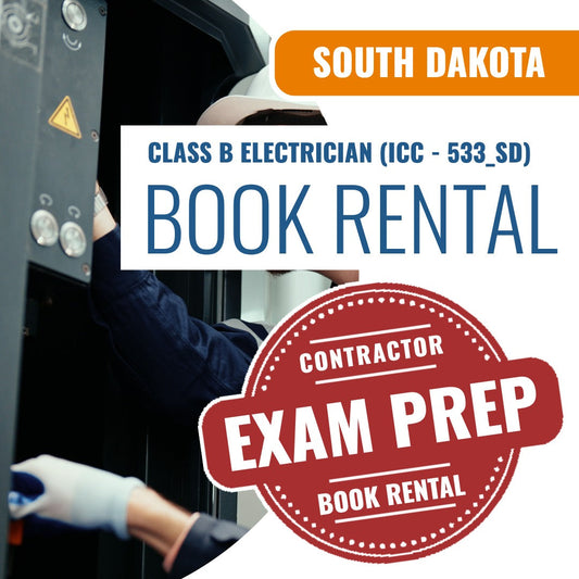 South Dakota Class B Electrician (ICC - 533_SD) - Books & Courses Rental Package