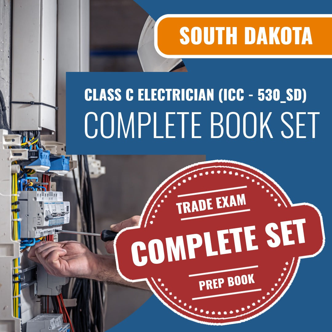 South Dakota Class C Electrician (ICC - 530_SD) Exam Book Package