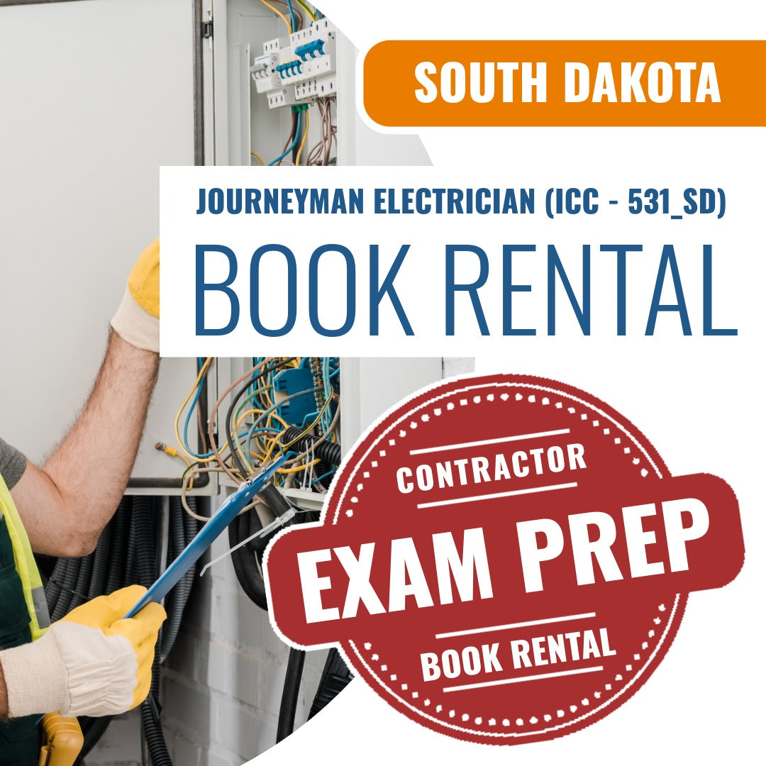 South Dakota Journeyman Electrician (ICC - 531_SD) - Books & Courses Rental Package