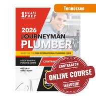 2026 Tennessee Journeyman Plumber Exam Prep Study Guide & Online Course (Based on 2024 IPC)