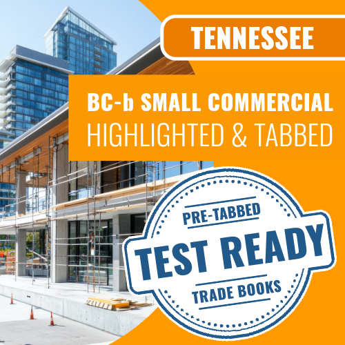 Tennessee BC-b Small Commercial Contractor Exam Complete Highlighted & Tabbed Book Package (Prov)