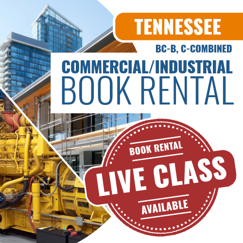 Tennessee BC-B, C-Combined Commercial / Industrial Contractor - Books & Courses Rental Package (Prov)
