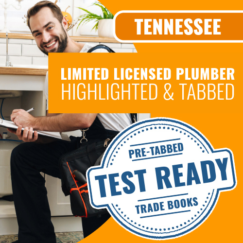 Tennessee Limited Licensed Plumber Contractor Exam Complete Highlighted & Tabbed Book Package (Prov)