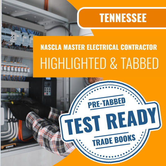 Tennessee Nascla Master Electrical Contractor Highlighted & Tabbed Book Package