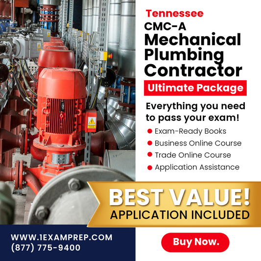 Tennessee CMC-A Mechanical Plumbing Ultimate Exam Prep Rental Package (Prov)