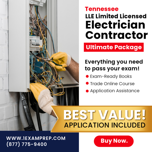 Tennessee LLE Limited Licensed Electrician Ultimate Exam Prep Rental Package (Prov)