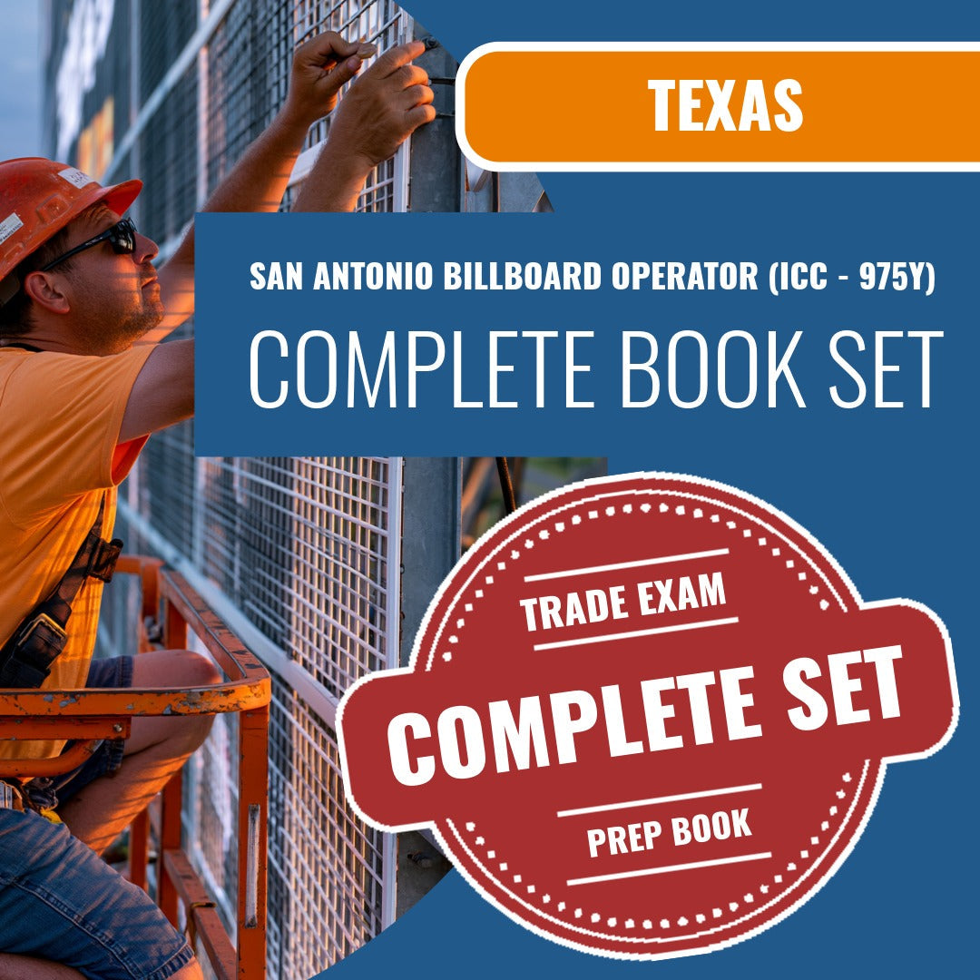 Texas San Antonio Billboard Operator (ICC - 975Y) Exam Book Package