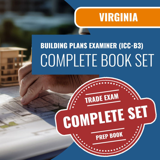 Virginia Building Plans Examiner (ICC - B3) Exam Book Package