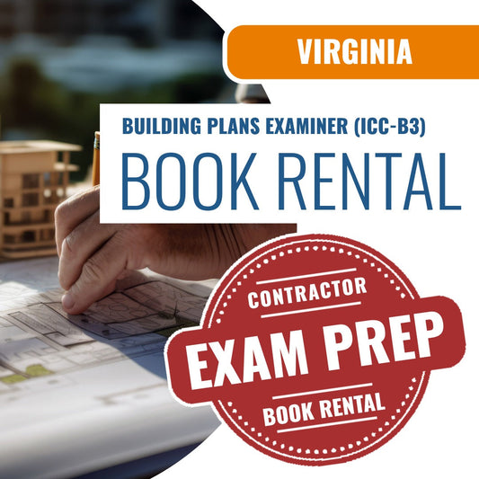 Virginia Building Plans Examiner (ICC - B3) - Books & Courses Rental Package