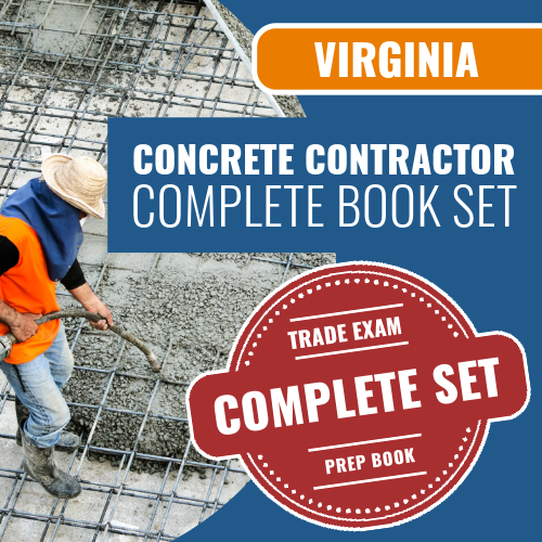 New Virginia Concrete Contractor Exam Book Package