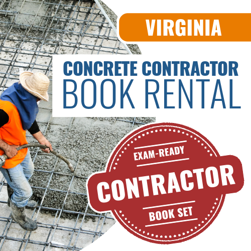 New Virginia Concrete Contractor Exam - Book Rental Package