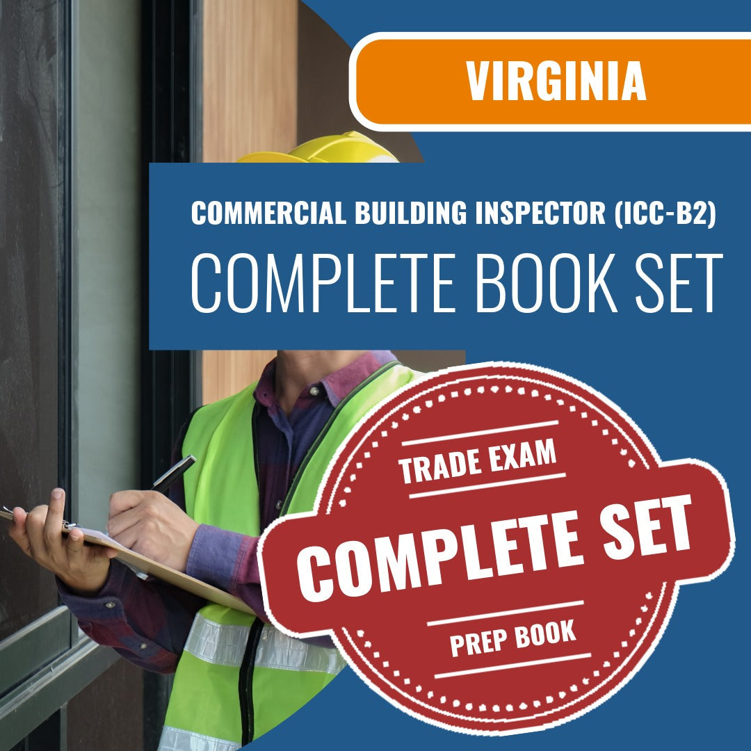 Virginia Commercial Building Inspector (ICC - B2) Exam Book Package