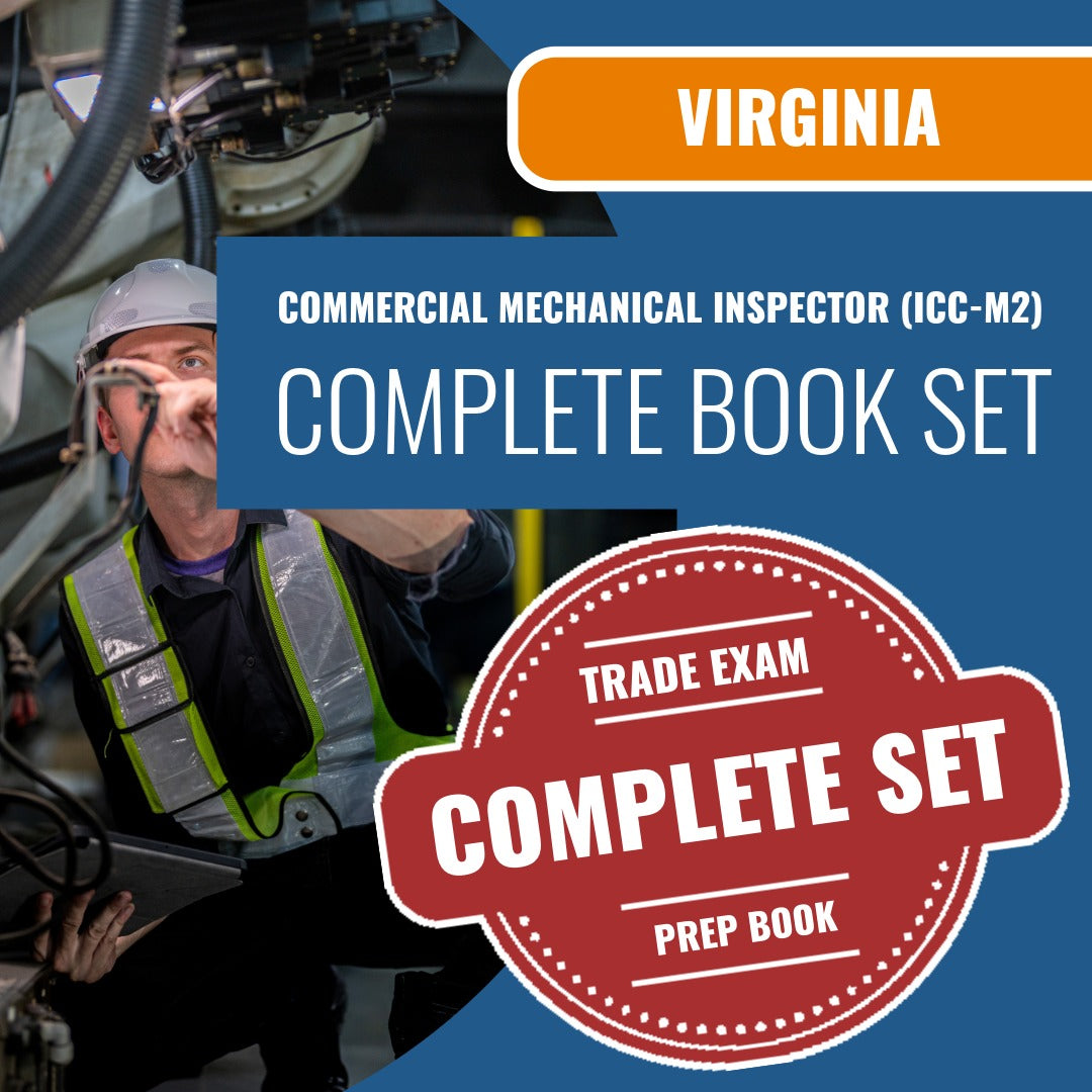 Virginia Commercial Mechanical Inspector (ICC - M2) Exam Book Package