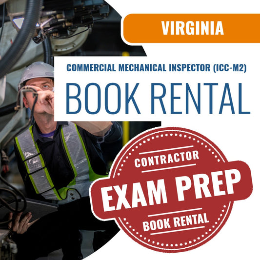 Virginia Commercial Mechanical Inspector (ICC - M2) - Books & Courses Rental Package