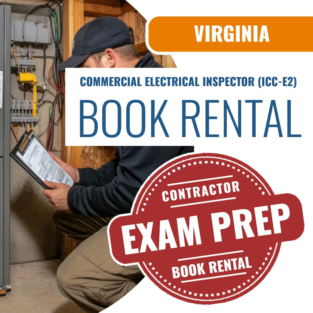 Virginia Commercial Electrical Inspector - (ICC - E2) - Books & Courses Rental Package