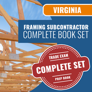 Virginia Framing Subcontractor Exam Complete Book Package