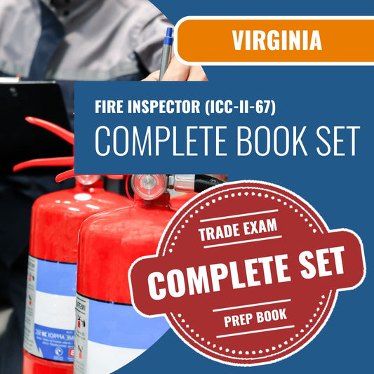 Virginia ICC Fire Inspector II - 67 Exam Book Package