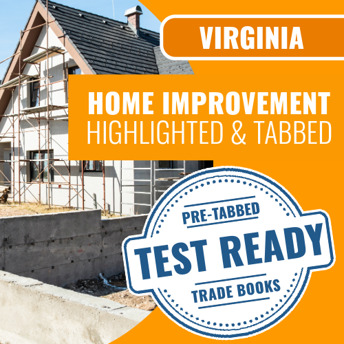 Virginia Home Improvement Contracting Book Package - Highlighted and Tabbed