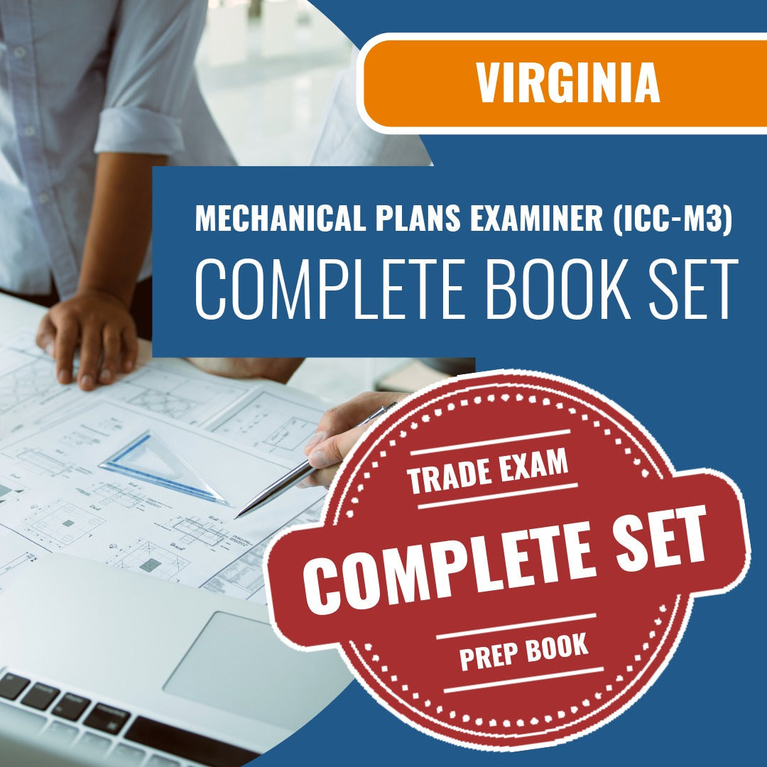 Virgina ICC Mechanical Plans Examiner - M3 Exam Book Package