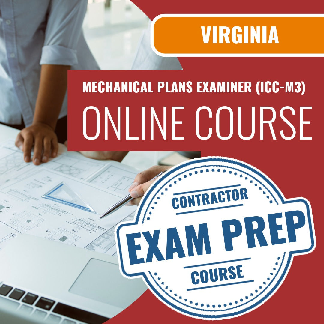 Virginia Mechanical Plans Examiner (ICC - M3) - Online Exam Prep