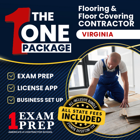 The 1 Package: All-Inclusive Virginia Flooring and Floor Covering Contractor Exam, Licensing & Business Setup Solution