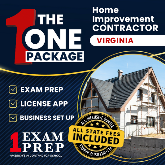 The 1 Package: All-Inclusive Virginia Home Improvement Contractor Exam, Licensing & Business Setup Solution