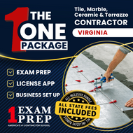 The 1 Package: All-Inclusive Virginia Tile, Marble, Ceramic and Terrazzo Contractor Exam, Licensing & Business Setup Solution