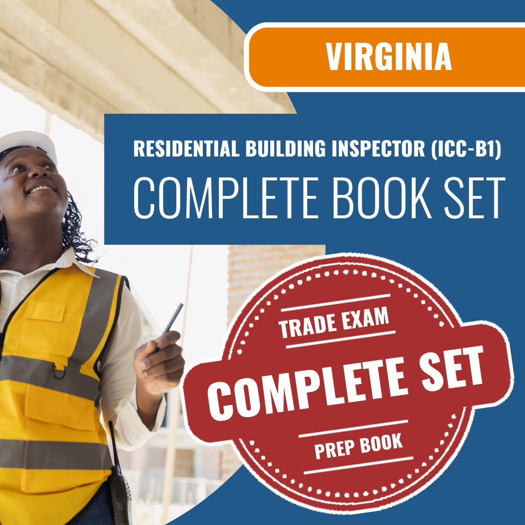Virginia Residential Building Inspector (ICC - B1) Exam Book Package