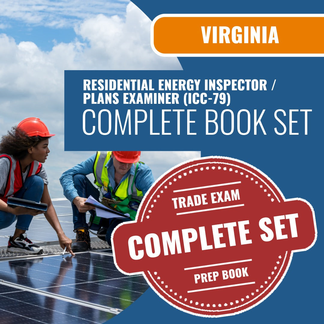 Virginia Residential Energy Inspector / Plans Examiner (ICC - 79) Exam Book Package