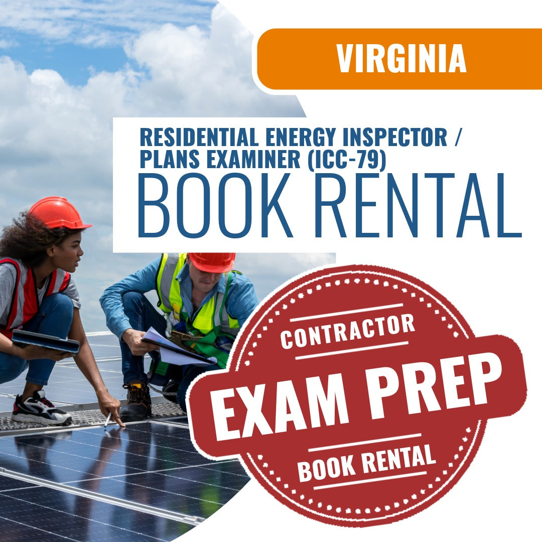 Virginia Residential Energy Inspector / Plans Examiner (ICC - 79) - Books & Courses Rental Package