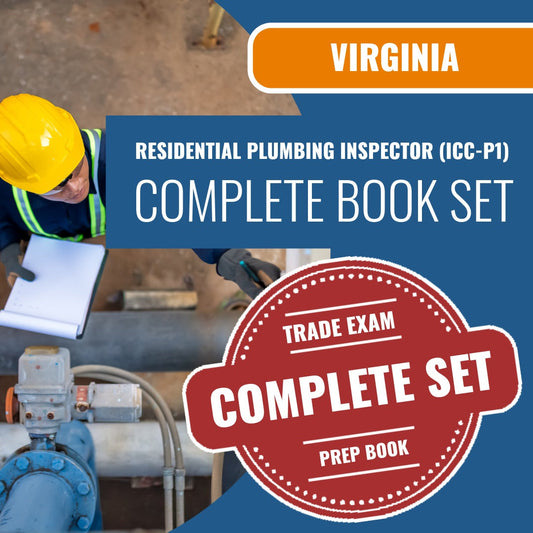 Virginia Residential Plumbing Inspector (ICC - P1) Exam Book Package