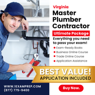 VIRGINIA MASTER PLUMBER ULTIMATE EXAM PREP RENTAL PACKAGE