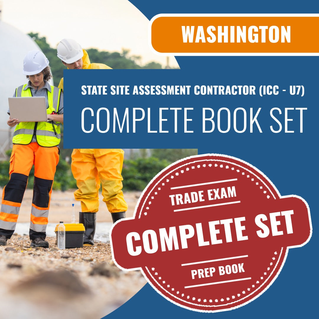 Washington State Site Assessment Contractor (ICC - U7) Exam Book Package