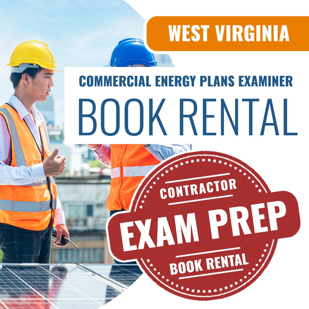 West Virginia Commercial Energy Inspector (ICC - 77) - Books & Courses Rental Package