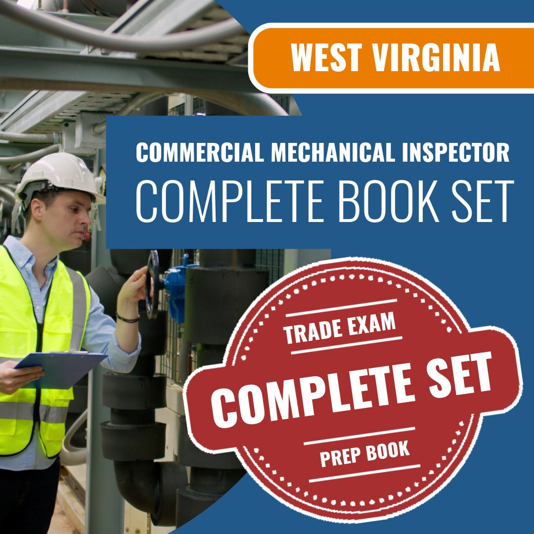 West Virginia Commercial Mechanical Inspector (ICC - M2) Exam Book Package