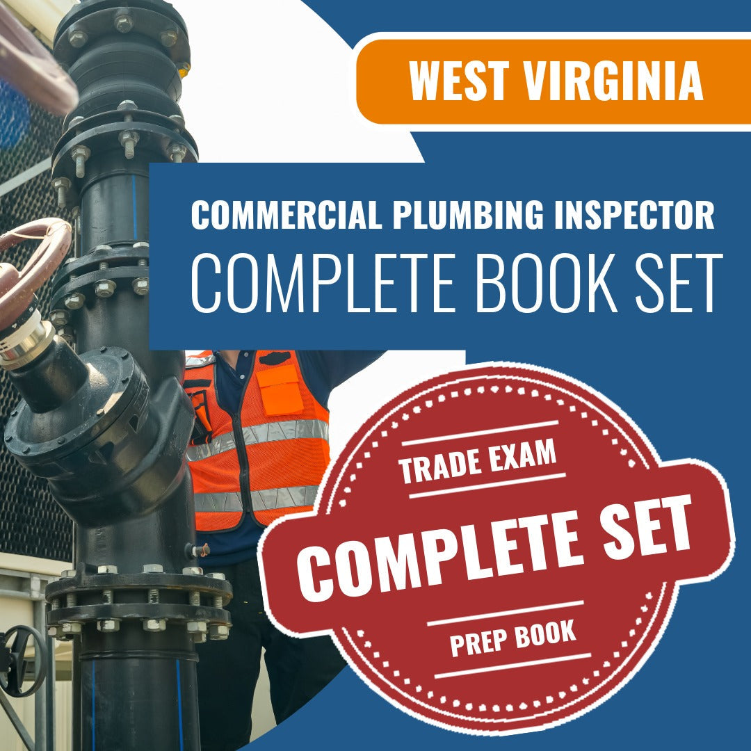 West Virginia Commercial Plumbing Inspector (ICC - P2) Exam Book Package