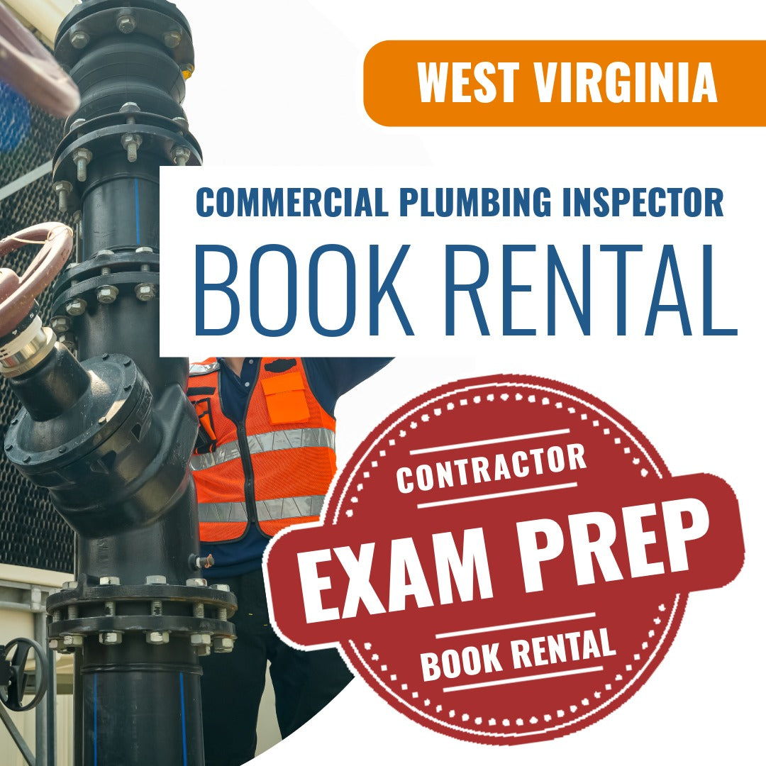 West Virginia Commercial Plumbing Inspector (ICC - P2) - Books & Courses Rental Package