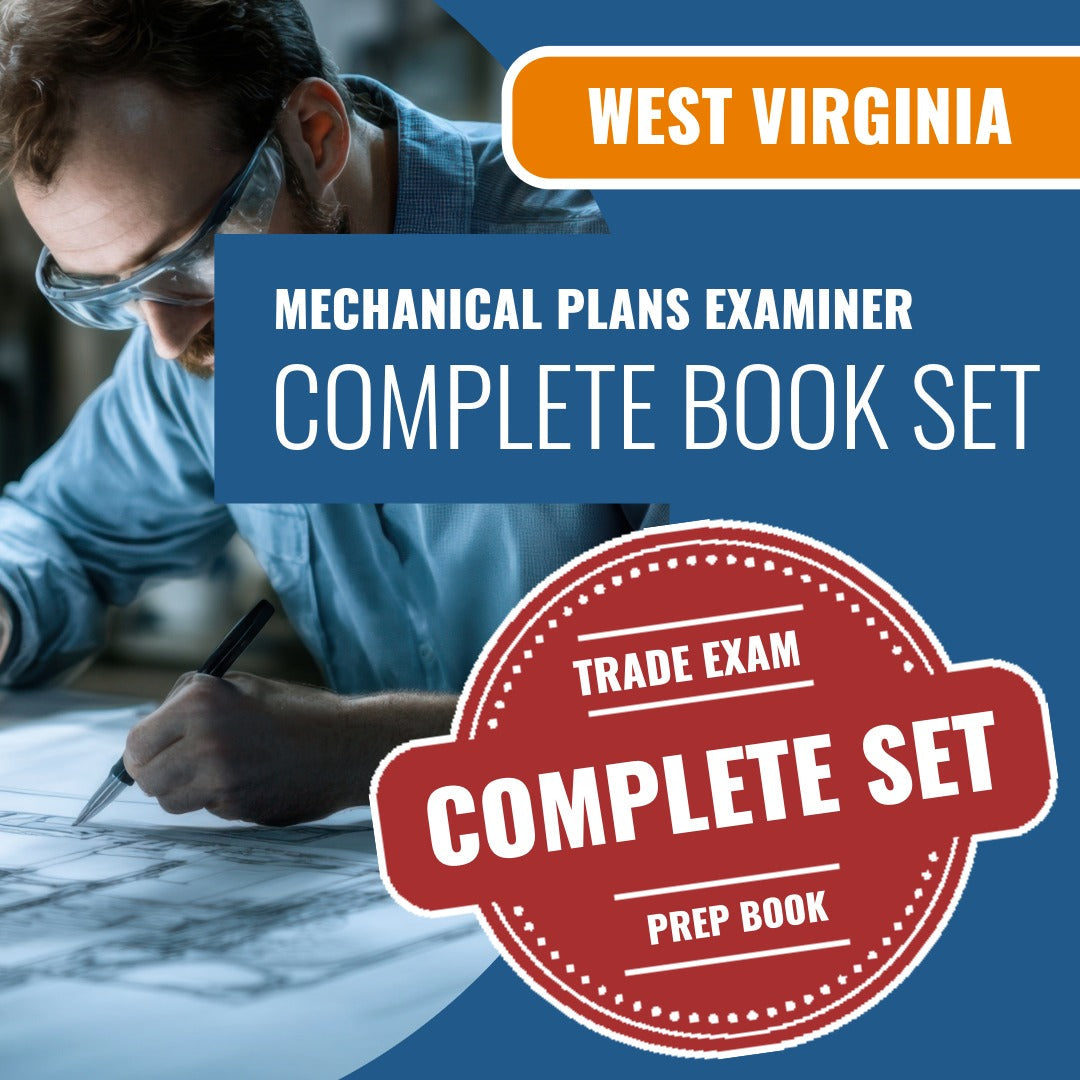 West Virginia Mechanical Plans Examiner (ICC - M3) Exam Book Package