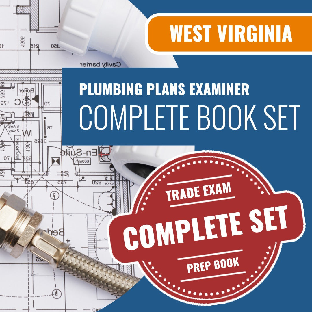 West Virginia Plumbing Plans Examiner (ICC - P3) Exam Book Package