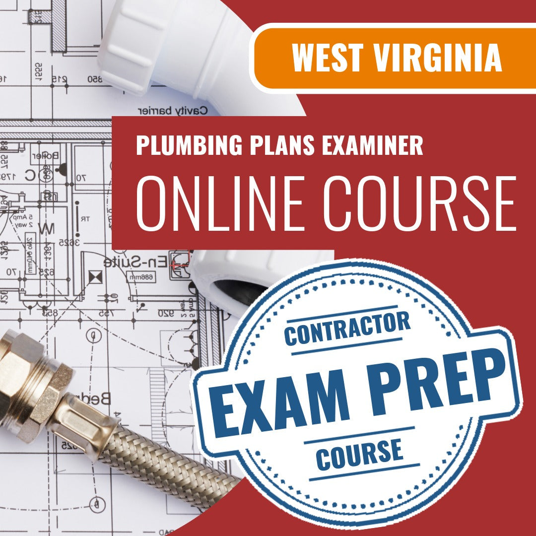 West Virginia Plumbing Plans Examiner (ICC - P3) - Online Exam Prep