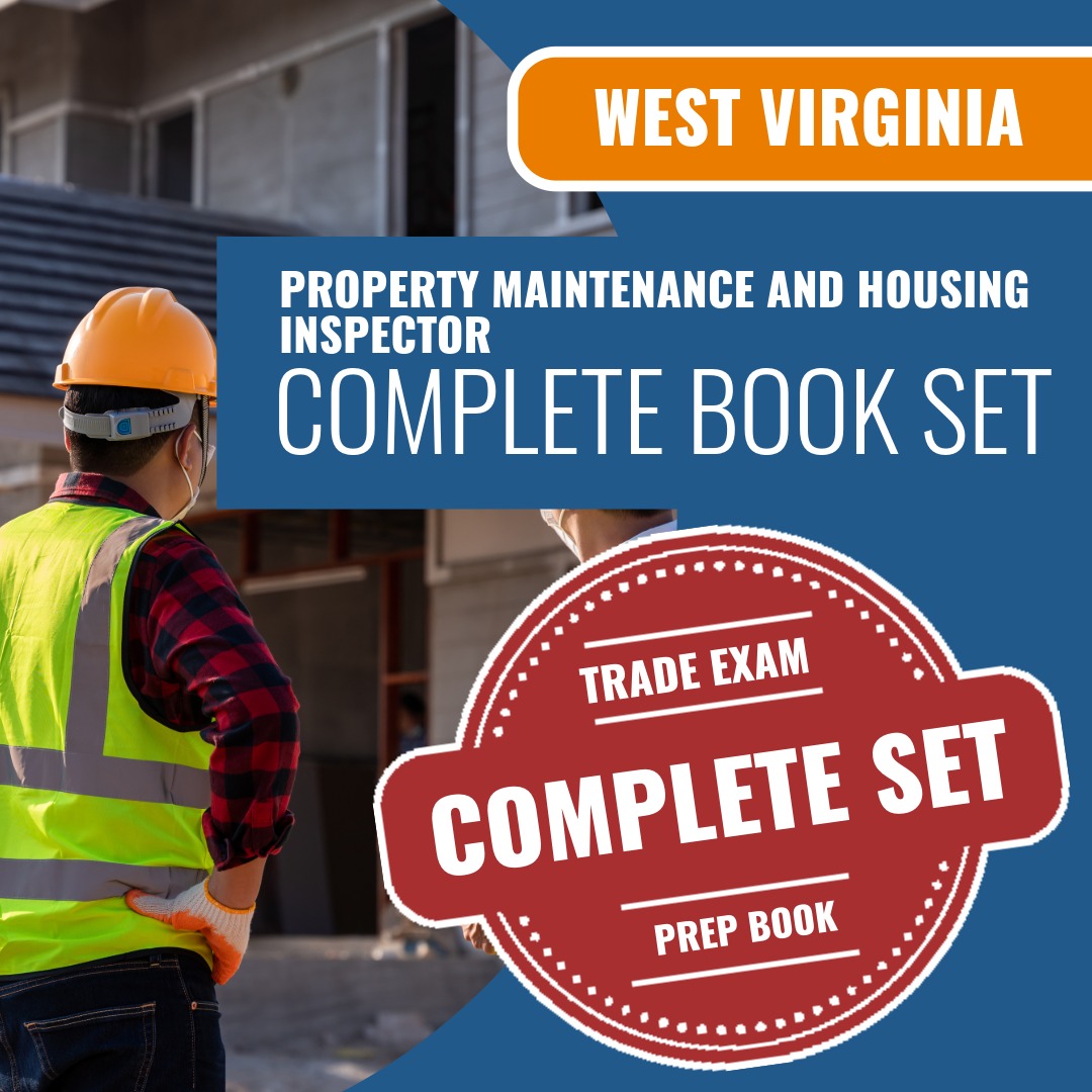 West Virginia ICC Property Maintenance and Housing Inspector (64) Exam Book Package