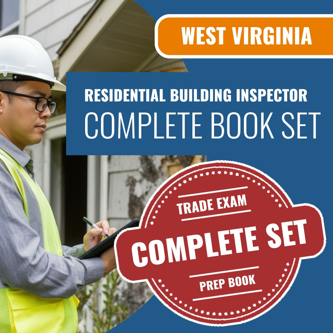 West Virginia Residential Building Inspector (ICC - B1) Exam Book Package