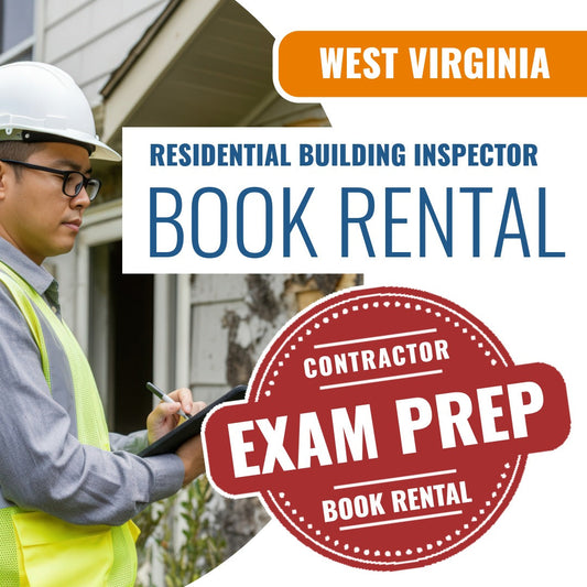 West Virginia Residential Building Inspector (ICC - B1) Books & Courses Rental Package