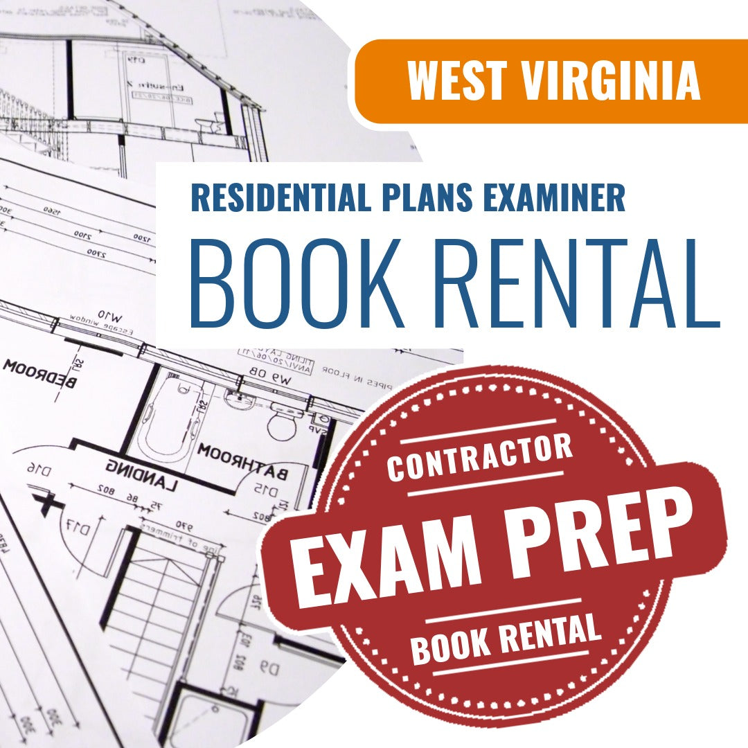 West Virginia Residential Plans Examiner (ICC - R3) - Books & Courses Rental Package